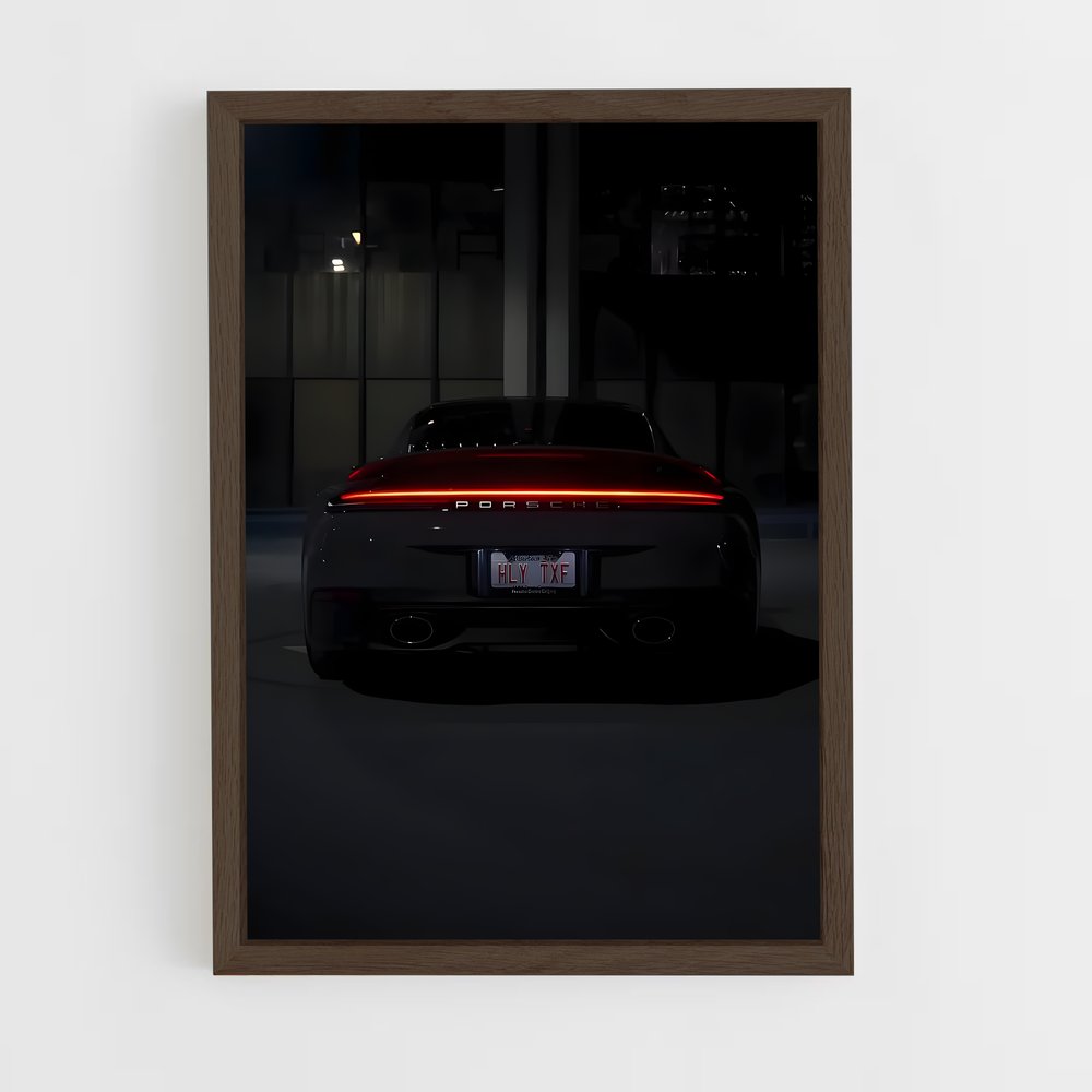 Poster Playtime Rouge – affiche Porsche (vue 5)